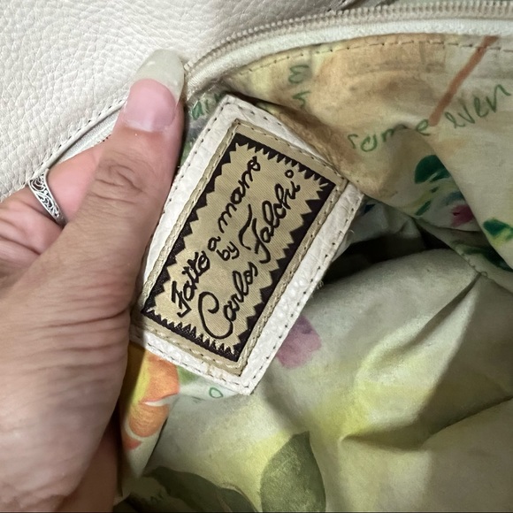 Carlos Falchi Fatto a Mano Leather Handbag Tan - Picture 7 of 7